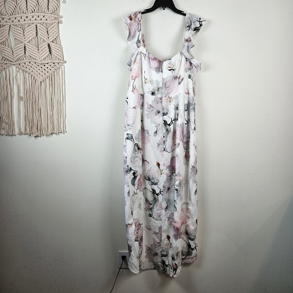 City Chic Plus Floral Maxi Dress Size 18 Wedding Guest Party Summer NWT - Picture 9 of 11